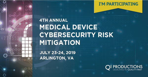 2019 Medical Device Cybersecurity Conference: Agenda Download