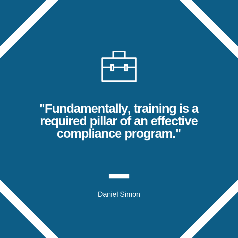 compliance training quote graphic