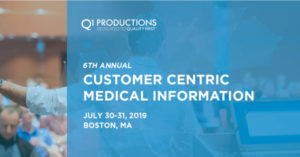 2019 Customer Centric Medical Information Banner