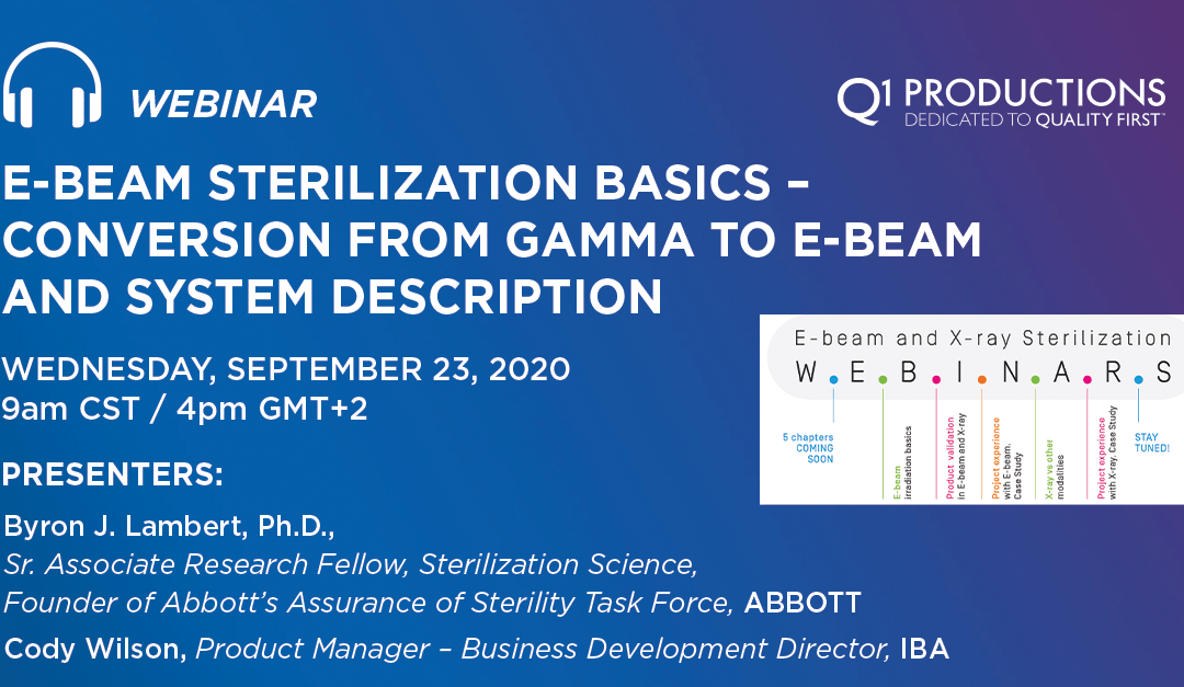 E Beam Sterilization Basics Conversion From Gamma To E Beam And System Description Q1 Productions