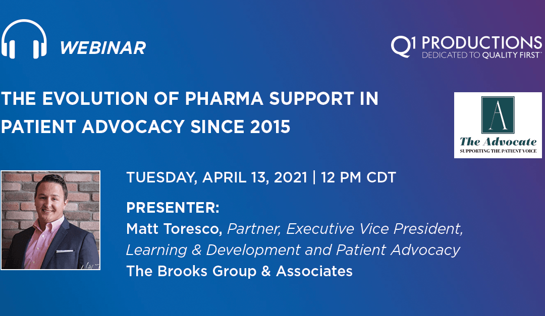 The Evolution of Pharma Support in Patient Advocacy Since 2015