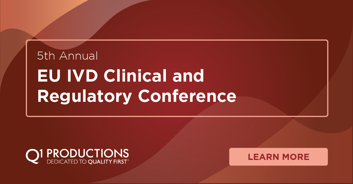 5th Annual EU IVD Clinical & Regulatory Conference Q1 Productions