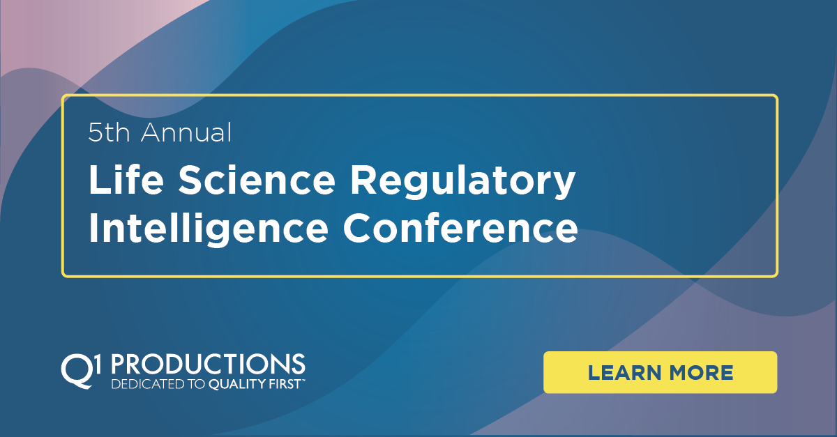 5th Annual Life Science Regulatory Intelligence Conference - Q1 Productions