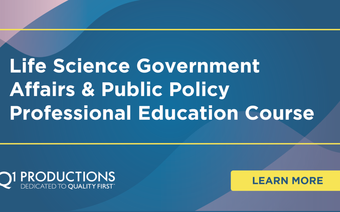 Life Science Government Affairs & Public Policy Professional Education Course